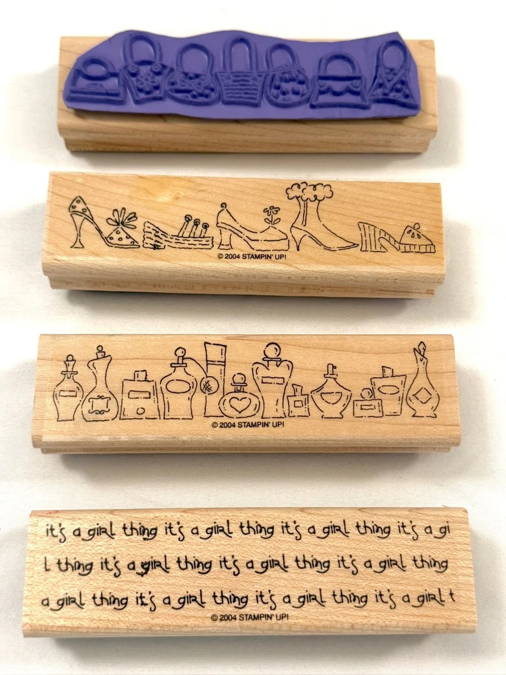 2 Stampin’ Up Stamp Sets ~Fashion/Friends/A Girl Thing + Free Stamp Pad